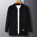 Cardigan Men's Knitted Turn-down Collar Coat Thin Loose Sweater - EX-STOCK Canada
