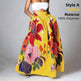 Elegant Bottoms Skirt Floral Long Maxi prairie Skirt - EX-STOCK Canada
