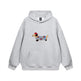 Pull à capuche décontracté à manches longues avec dessin animé 