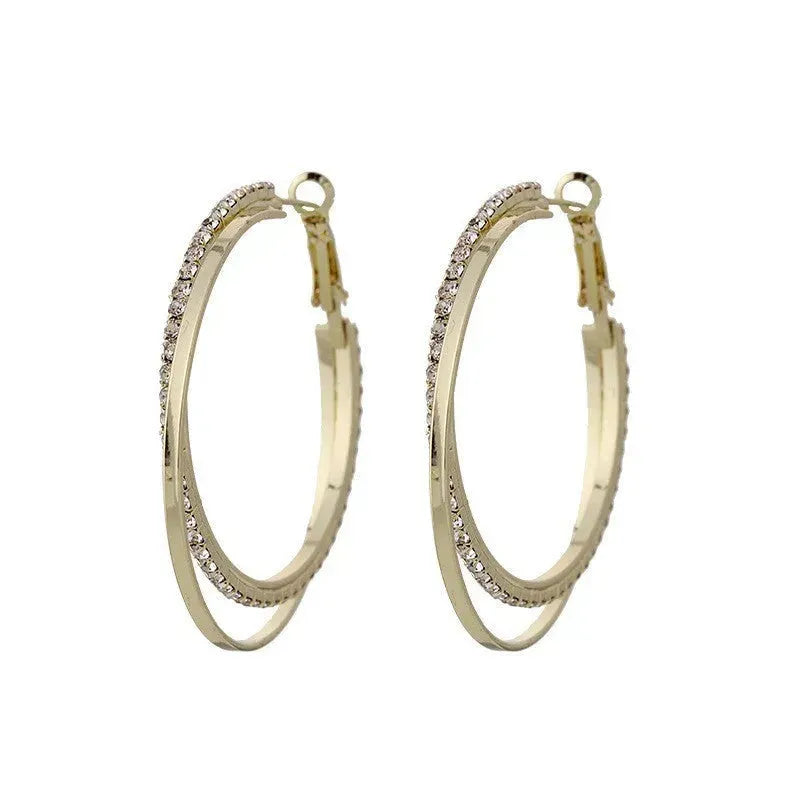 Diamond Simple Bracelet Eardrop Earring Korean Simple Temperamental - EX-STOCK CANADA