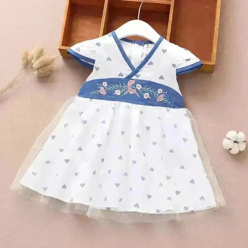 Newborn baby Girls' Summer Vest Dress Infant dresses. - EX-STOCK CANADA