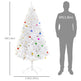 5.9ft Artificial Christmas Tree Xmas Holidays With Ornament White EX-STOCK Canada 
