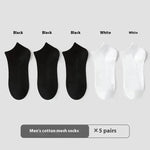 Cotton Anti-Pilling Ankle socks absorbing Invisible Tight Mesh Boat Socks - EX-STOCK CANADA