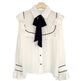 Elegant Bow Ruffled Tied Flared long Sleeves Shirt For Women - EX-STOCK Canada