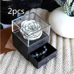 Eternal Flower Rose Jewelry Box for Birthday Presents Valentines Day Wedding Gift Box - EX-STOCK Canada