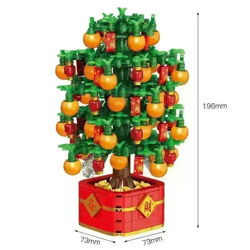 DIY Building Blocks Music Box Christmas Tree Model Desktop Decoration Ornaments Gift Box For Woman Kids Present New Year Gifts - EX-STOCK CANADA
