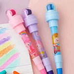 12 Color Bubble Crayon Painting Graffiti Seal for Children - EX-STOCK Canada