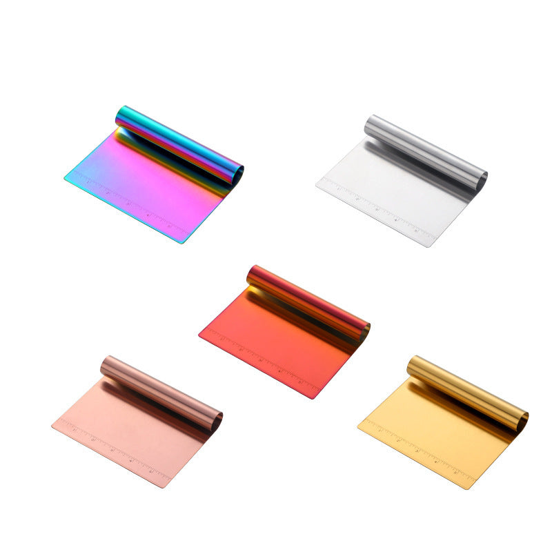 Stainless Steel Scraping Panel With Scale Baking Tool Dough Cutting Board Scraping Powder Board Tagliolini Cutter EX-STOCK Canada 