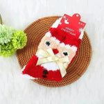 Winter Christmas Stockings Women's Thickened Bow Long Tube Fleece-lined - EX-STOCK CANADA