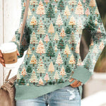 Women's Versatile Christmas 3D Digital Print Sweatshirt EX-STOCK Canada 