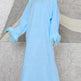 Feather Long Sleeve Middle East Arabic Elegant Round Neck Dress - EX-STOCK Canada