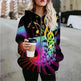 Printed Anime Cartoon Casual Fashion Zip up Hoodie Cardigan women - EX-STOCK CANADA