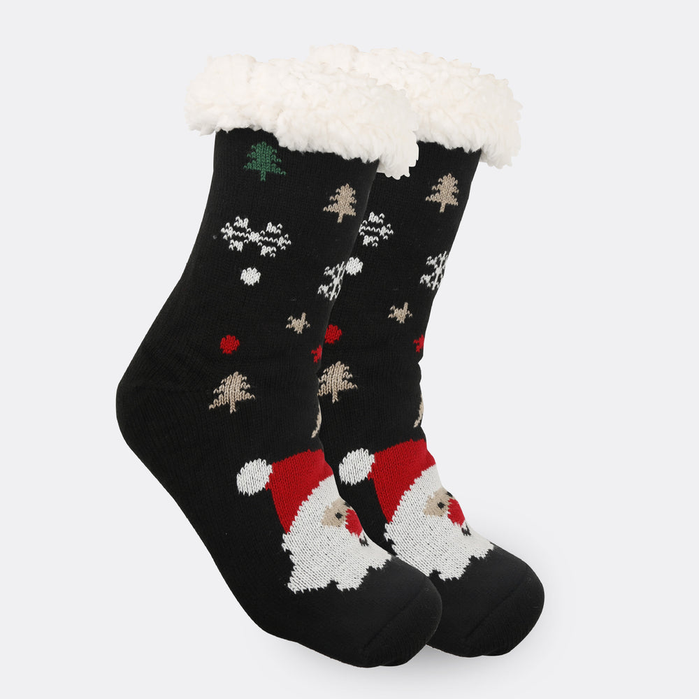 Christmas Women's Thickened Fleece-lined Room Socks EX-STOCK Canada 