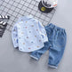 Children's Clothing Autumn Clothing Casual Long sleeve Shirt Two-piece for Boys - EX-STOCK Canada
