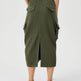 Women Casual Street wear High waisted Pencil Midi Cargo Skirt - EX-STOCK Canada