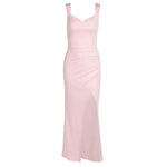Slim Sleeveless Slit Dress With Back Tie Design Fashion Temperament Dresses For Women Clothing - EX-STOCK CANADA