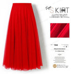 Pleated Mesh Midi Skirt – Women's Prairie Swing Skirt - EX-STOCK Canada