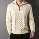Men's Winter Fashion Half Zip Slim fit Knitted Woolen Pullover Sweater - EX-STOCK Canada