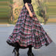 Sweet Plaid Midi Maxi Skirt For Women - EX-STOCK Canada