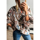 Spring Summer All-match Floral Print loose Linen blouse Shirt For Women - EX-STOCK CANADA
