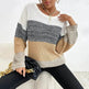 Winter Jacquard Knitted Pullover Sweater Tops for Women - EX-STOCK Canada