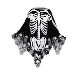 Halloween Skeleton Poncho Skull Bones Lace Skeleton Cape Shawl Halloween Costume Day Of The Dead Poncho For Halloween Horror Theme Trick Or Treat Birthday Party - EX-STOCK Canada
