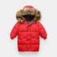 Big Fur Collar Mid-length Medium And Large Children's Clothing Thick Winter Wear Coat - EX-STOCK Canada