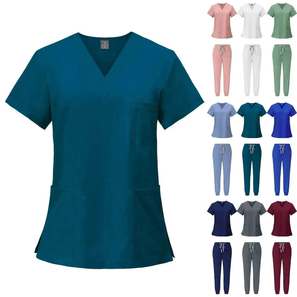 Quick-drying T-shirt Surgical Clothes Oral Nurse Doctor Work Clothes Pet Hospital Work - EX-STOCK Canada