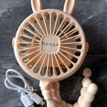 USB Powered summer heat Handheld fan with stand and Night light - EX-STOCK Canada