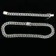 Flat Cuban Link Chain Diamond Bracelet - EX-STOCK CANADA