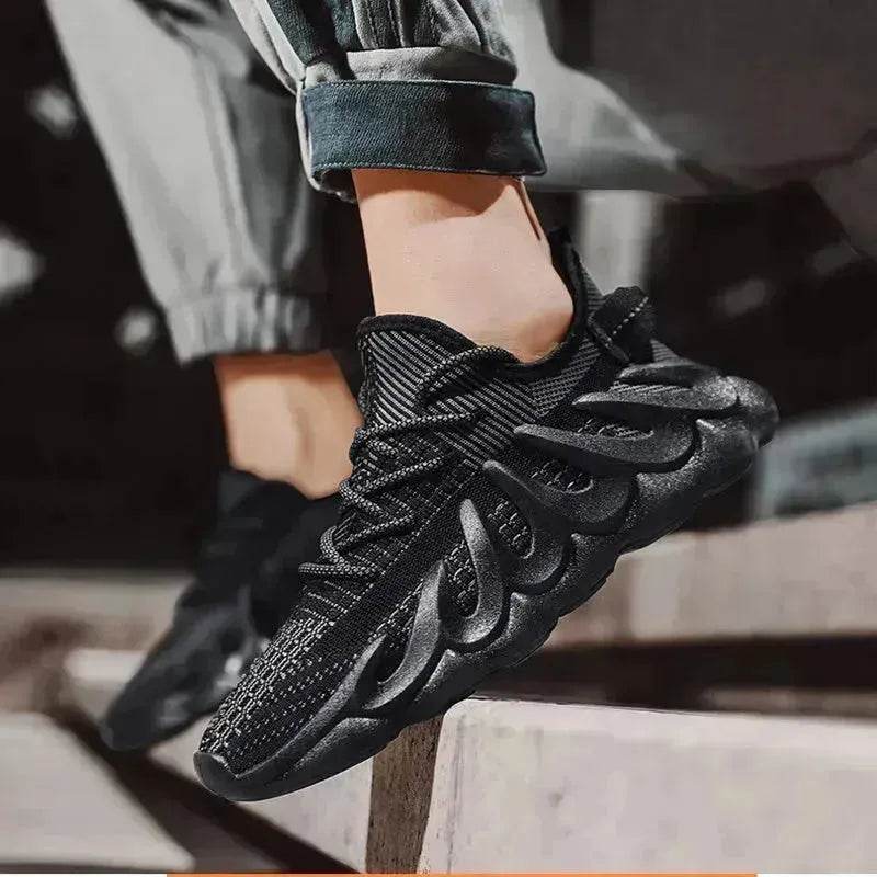 Fashion Sneakers With Wave Sole Cool Sports Shoes Men - EX-STOCK Canada