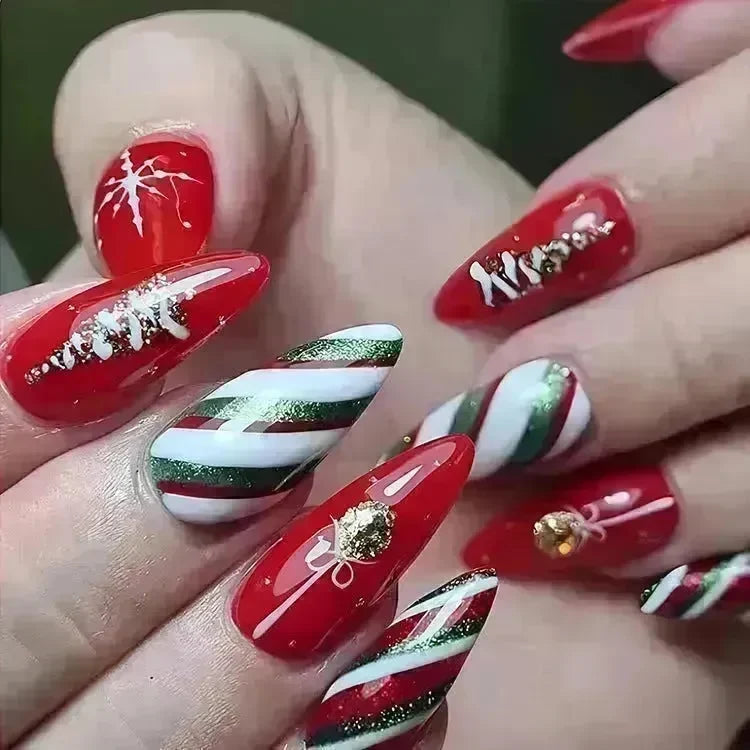 24pcs Christmas False Nail Decal stickers - EX-STOCK CANADA