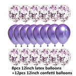 Sequined Latex Balloons for Birthday & Wedding Decorations – 12 Inch Colorful Party Balloons