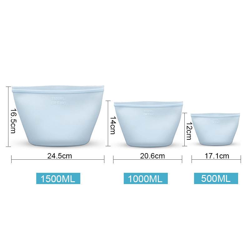 Silicone Food Storage Bag reusable freezer bags - EX-STOCK Canada