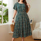 Summer Plus Size Women Floral Printed Midi Dresses - EX-STOCK Canada