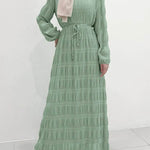 Women's Middle East Fashion Sweet Chiffon Dress Dubai Abaya dress Casual Abaya dress - EX-STOCK Canada