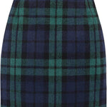 Women's High Waist Plaid Tight Pencil Wool Mini Skirt - EX-STOCK Canada