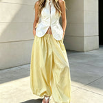 Women's Elastic-Waist Balloon Wide-Leg Pants — product view 13 of 13 | EX-STOCK