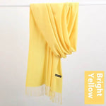 Pure Color Warm Keeping Scarf All-match Cashmere Shawl - EX-STOCK Canada