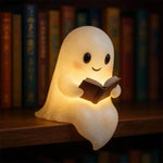Cute LED Ghost Night Light Children's Nightlight Gift Bedside Sleep Lamp Halloween Decorations Lovely Ghost Lamp Warm Light - EX-STOCK Canada