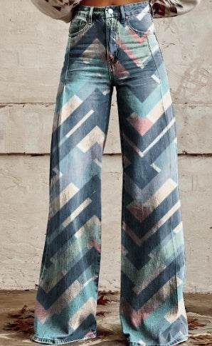 3D Digital Printed Women's Imitation Jeans EX-STOCK Canada 