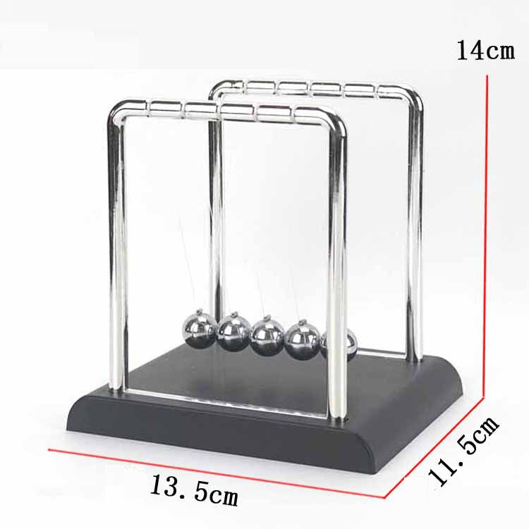 Newton's Cradle Steel Balance Ball Desk Toy – Physics Pendulum Science Gift for Kids & Adults