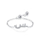 S925 Sterling Silver Niche Style Arabic Letters Pull-out Chain All-match Stackable EX-STOCK Canada 