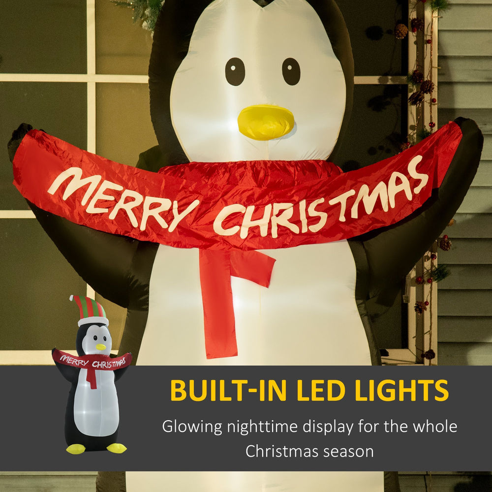 8' Christmas Inflatable Penguin LED Lights Indoor Outdoor Decoration EX-STOCK Canada 