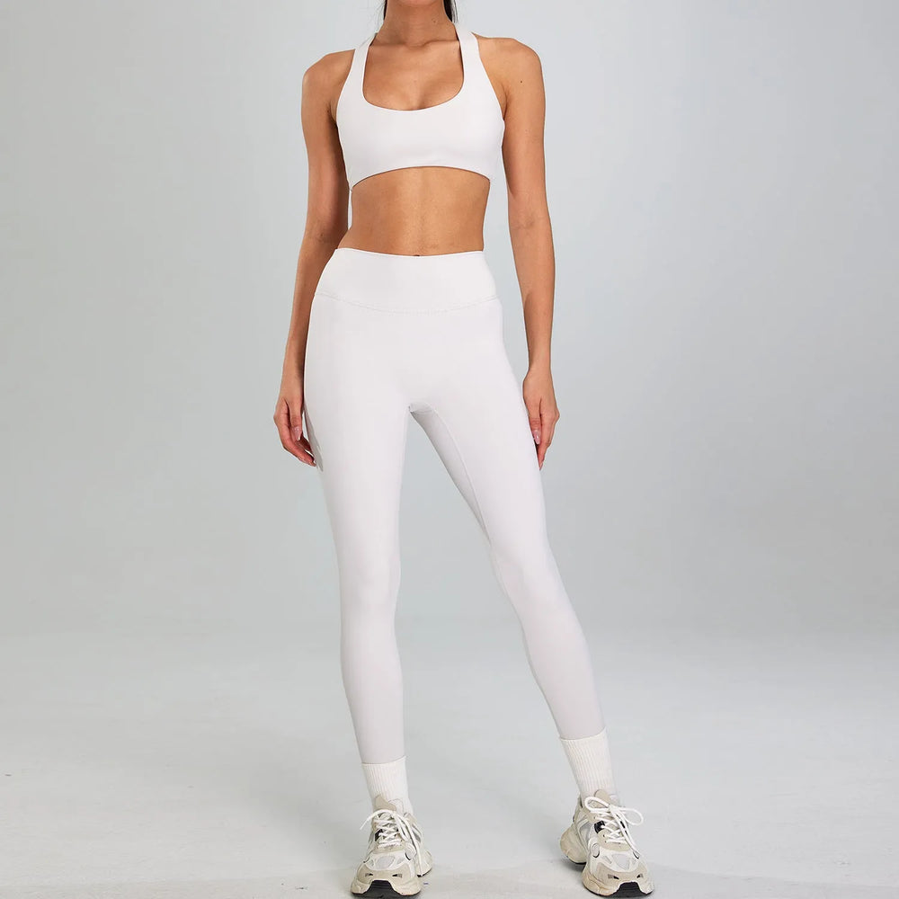 High-intensity Sports Suit Outdoor Running Nude Feel Workout Clothes Slimming High Waist - EX-STOCK CANADA
