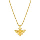 Titanium Steel Bee Necklace Stainless Steel gold - EX-STOCK Canada