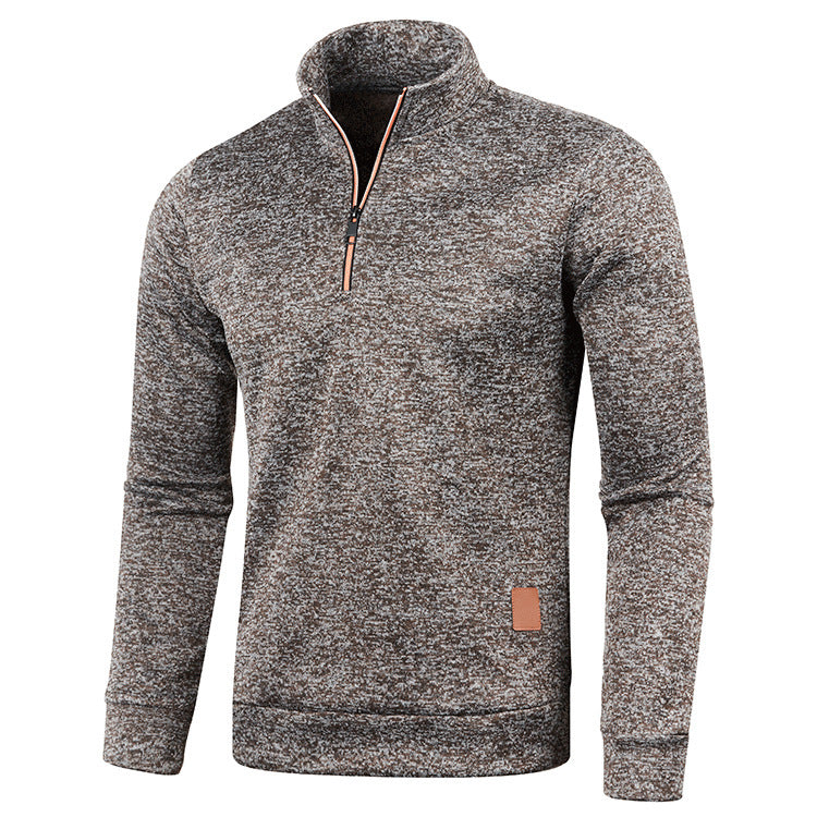 Autumn And Winter Men's Neckline Zipper Sweater | EX-STOCK product gallery photo 2