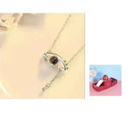 Hot Valentine's Day Gifts Metal Rose Jewelry Gift Box Necklace For Wedding Girlfriend Necklace Gifts - EX-STOCK CANADA
