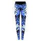 Dark Blue Printed Tight Gym Leggings - EX-STOCK Canada