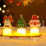 LED Electronic Candle Lights Christmas Trees Santa Claus Snowmen Creative Candles Small Night Lights Home Decorative Ornaments EX-STOCK Canada 
